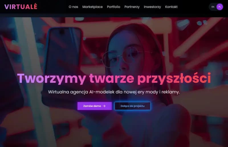 Virtuale: Technologia / strona marki